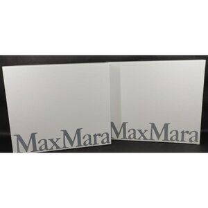 Max Mara White & Grey Empty Gift Boxes set luxury designer storage & gift bag
